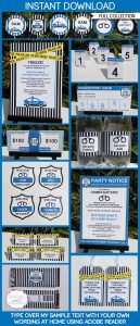 Police Party Printables Invitations Decorations In 2018 Police pertaining to proportions 615 X 1431