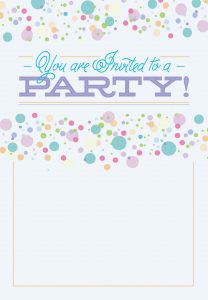 Polka Dots Free Printable Party Invitation Template Greetings with sizing 1542 X 2220