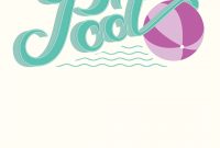 Pool Party Free Printable Party Invitation Template Greetings inside proportions 1080 X 1560