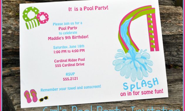 Pool Party Invitations Designs Tedxumkc Decoration Wedding inside dimensions 1600 X 1157