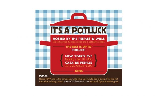 Potluck Invitation Template Free 2016 Entertaining Potluck throughout dimensions 1200 X 800