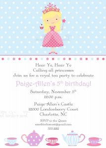 Princess Tea Party Invitation Sweetbirdiesnest On Etsy 2800 in measurements 1071 X 1500