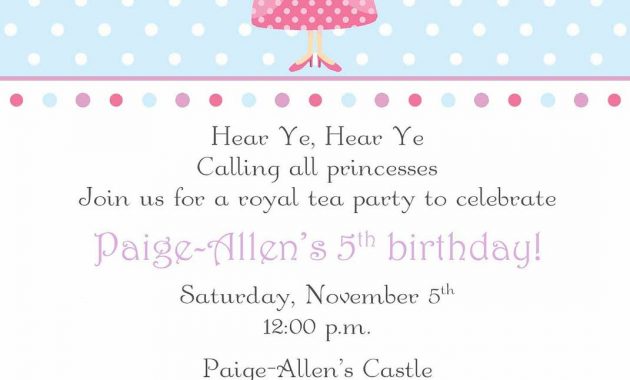 Princess Tea Party Invitation Sweetbirdiesnest On Etsy 2800 in measurements 1071 X 1500