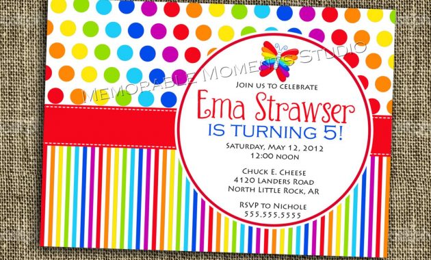 Printable Invitation Rainbow Party Collection Bright And Colorful within sizing 1500 X 1250