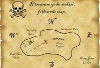 Printable Pirate Treasure Map Best Photos Of Template Blank pertaining to proportions 1500 X 1159