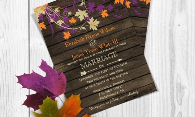 Printable Wedding Invitation Template Fall Wedding Invitations inside sizing 900 X 900