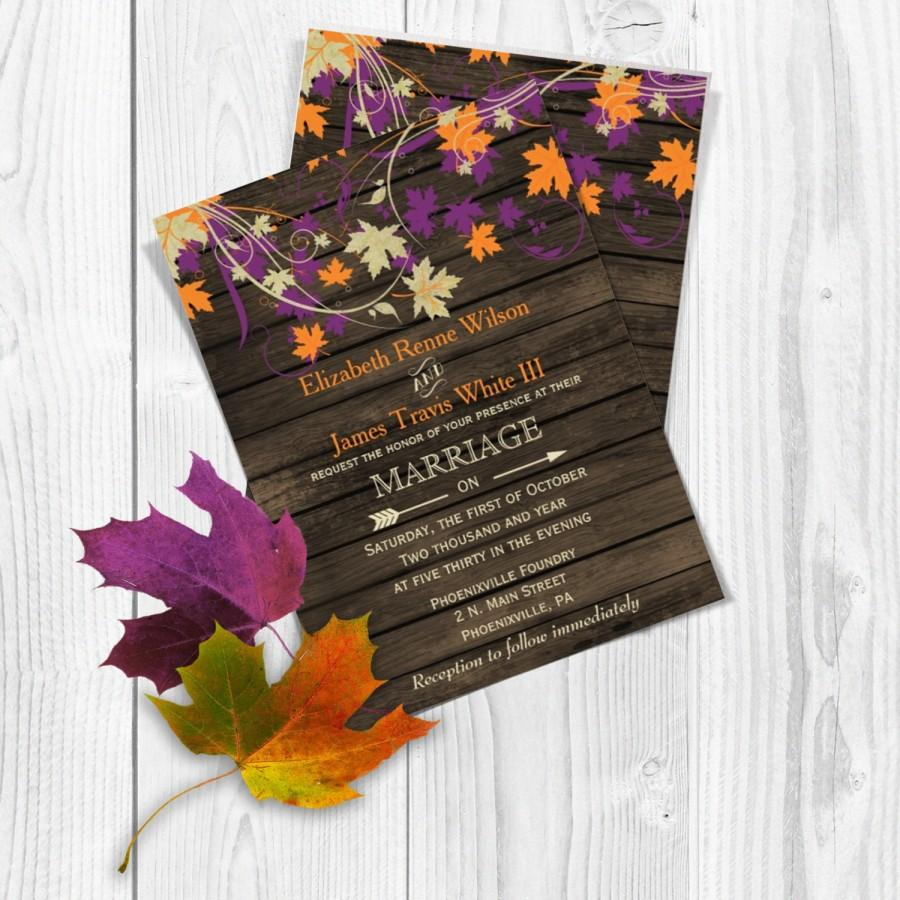 Printable Wedding Invitation Template Fall Wedding Invitations inside sizing 900 X 900