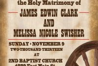 Printable Western Templates Wedding Invitations Free Printable inside proportions 1000 X 1500