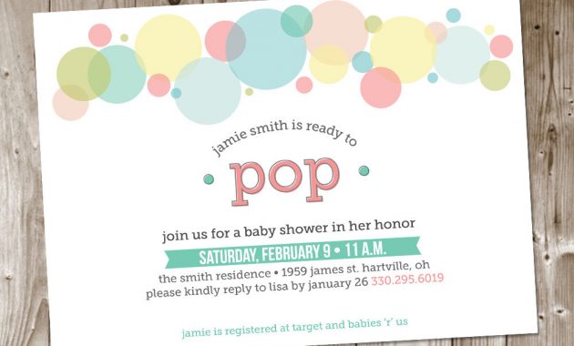 Ready To Pop Ba Shower Invitations Ready To Pop Ba Shower with regard to sizing 1000 X 1000