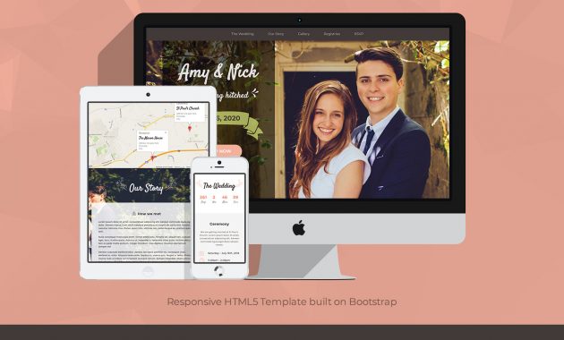 Responsive Wedding Invitation Template Matrimony with dimensions 1500 X 1398