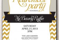 Retirement Party Invitation Template Microsoft Retirment Party with dimensions 1071 X 1500