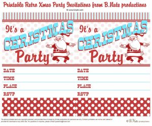 Retro Christmas Invitation Templatechristmas Template Christmas inside dimensions 1432 X 1186