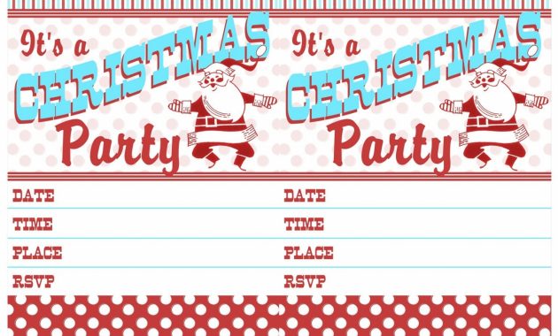 Retro Christmas Invitation Templatechristmas Template Christmas inside dimensions 1432 X 1186