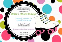 Roller Skating Birthday Party Invitations Roller Skating Birthday pertaining to measurements 1500 X 1071