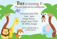 Safari Birthday Invitation Template Jungle Theme In 2018 in proportions 1600 X 1067