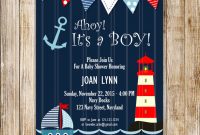 Sailor Ba Shower Invitations Free Infant Shower Invitations Set pertaining to size 1364 X 1500