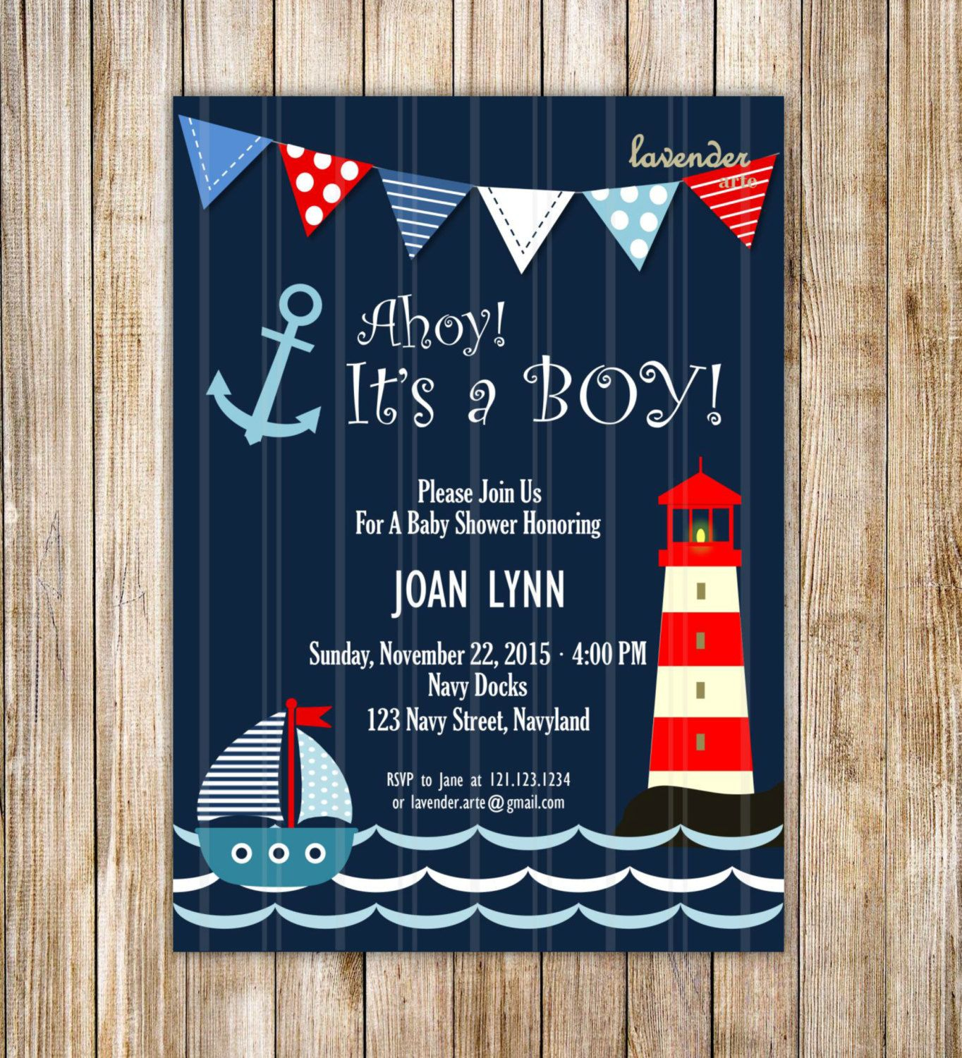 Sailor Ba Shower Invitations Free Infant Shower Invitations Set pertaining to size 1364 X 1500