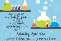 Science Mad Scientist Custom Birthday Party Invitation Party Mad throughout size 1086 X 1500