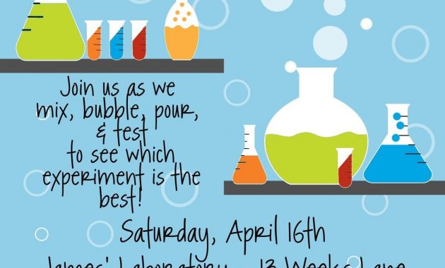 Science Mad Scientist Custom Birthday Party Invitation Party Mad throughout size 1086 X 1500