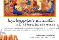 Seemantham Traditional South Indian Hindu Ba Shower Invite in size 2250 X 3000