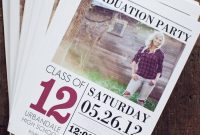 Senior Graduation Announcement Template Jamie Schultz Designs with proportions 736 X 1104