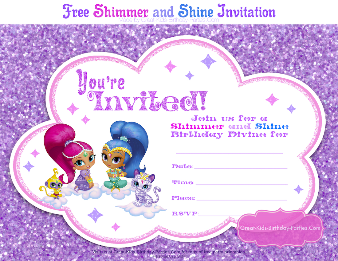 Shimmer And Shine Party In 2018 Shimmer And Shine Party pertaining to proportions 1100 X 850