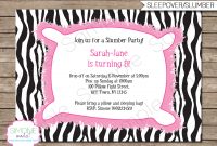 Slumber Party Invitations Template Sleepover Birthday Party for sizing 1300 X 1125