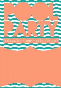 Summer Pool Party Invitation Free Printable Diy Summer Party for sizing 1080 X 1560