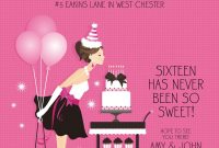 Sweet 16 Birthday Invitations Uk Invitations Card Template pertaining to dimensions 1500 X 2100