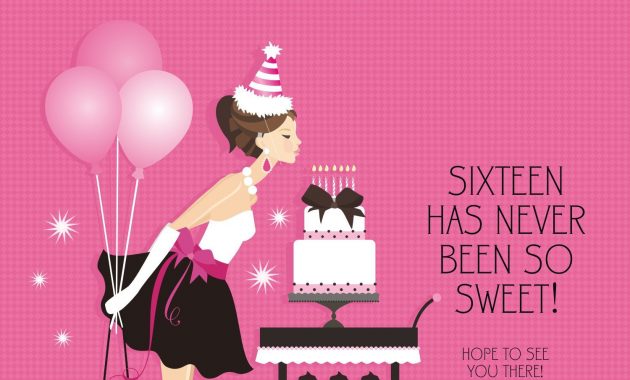 Sweet 16 Birthday Invitations Uk Invitations Card Template pertaining to dimensions 1500 X 2100