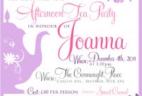 Tea Party Ba Shower Invitation Templates Wall Tea Party within proportions 1143 X 1600