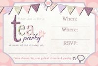 Tea Party Invitation Template Download Invitetown Girls Tea pertaining to measurements 1600 X 1143