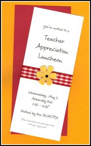 Teacher Appreciation Invitation Wording Teacher Appreciation pertaining to sizing 736 X 1172