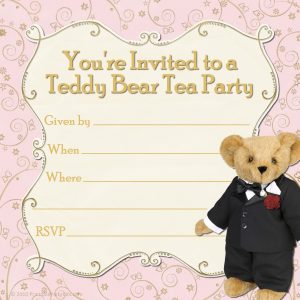 Teddy Bear Party Invitations Templates Free Free Printable Party inside dimensions 1500 X 1500