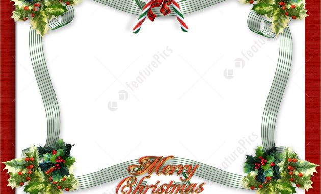 Templates Christmas Border Ribbon Stock Illustration I2648536 At pertaining to measurements 1300 X 1132