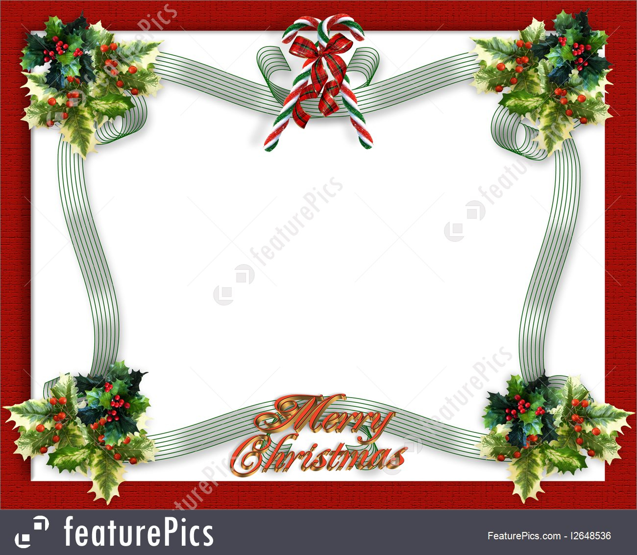 Templates Christmas Border Ribbon Stock Illustration I2648536 At pertaining to measurements 1300 X 1132