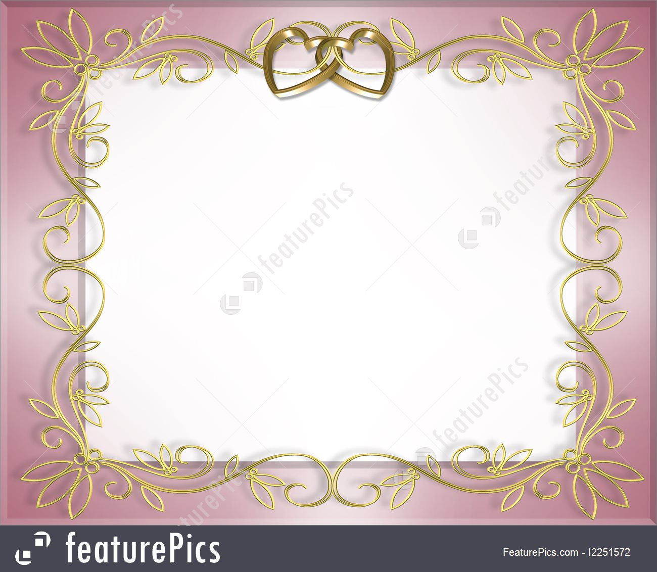 Templates Wedding Or Valentine Invitation Border Stock with sizing 1300 X 1132