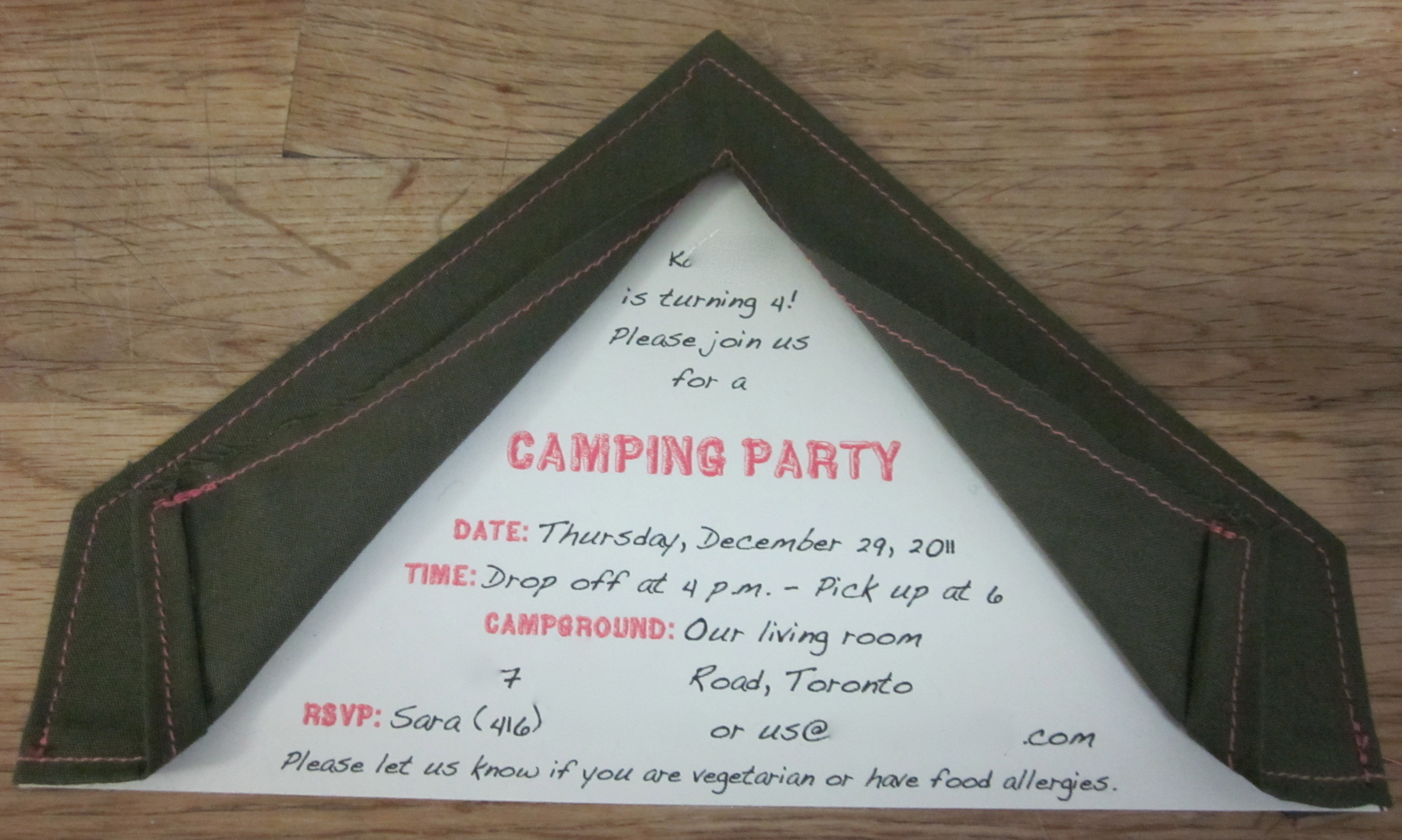 Tent Invitations Sweet Crunchy in measurements 3950 X 2367