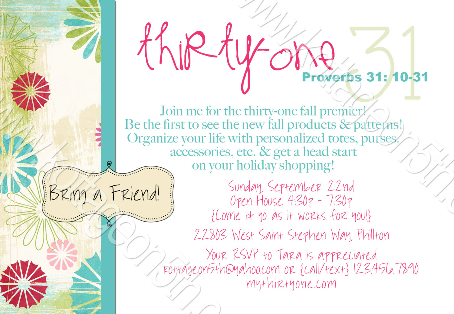 Thirty One Party Invitation Template Fwauk throughout size 1500 X 1038