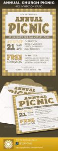 This Annual Church Picnic Invite Card Template Is Great For Any intended for proportions 590 X 1535