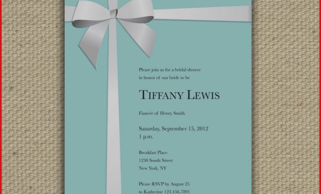 Tiffany And Co Invitation Template Unique Pocketfold Wallet Wedding for measurements 990 X 990