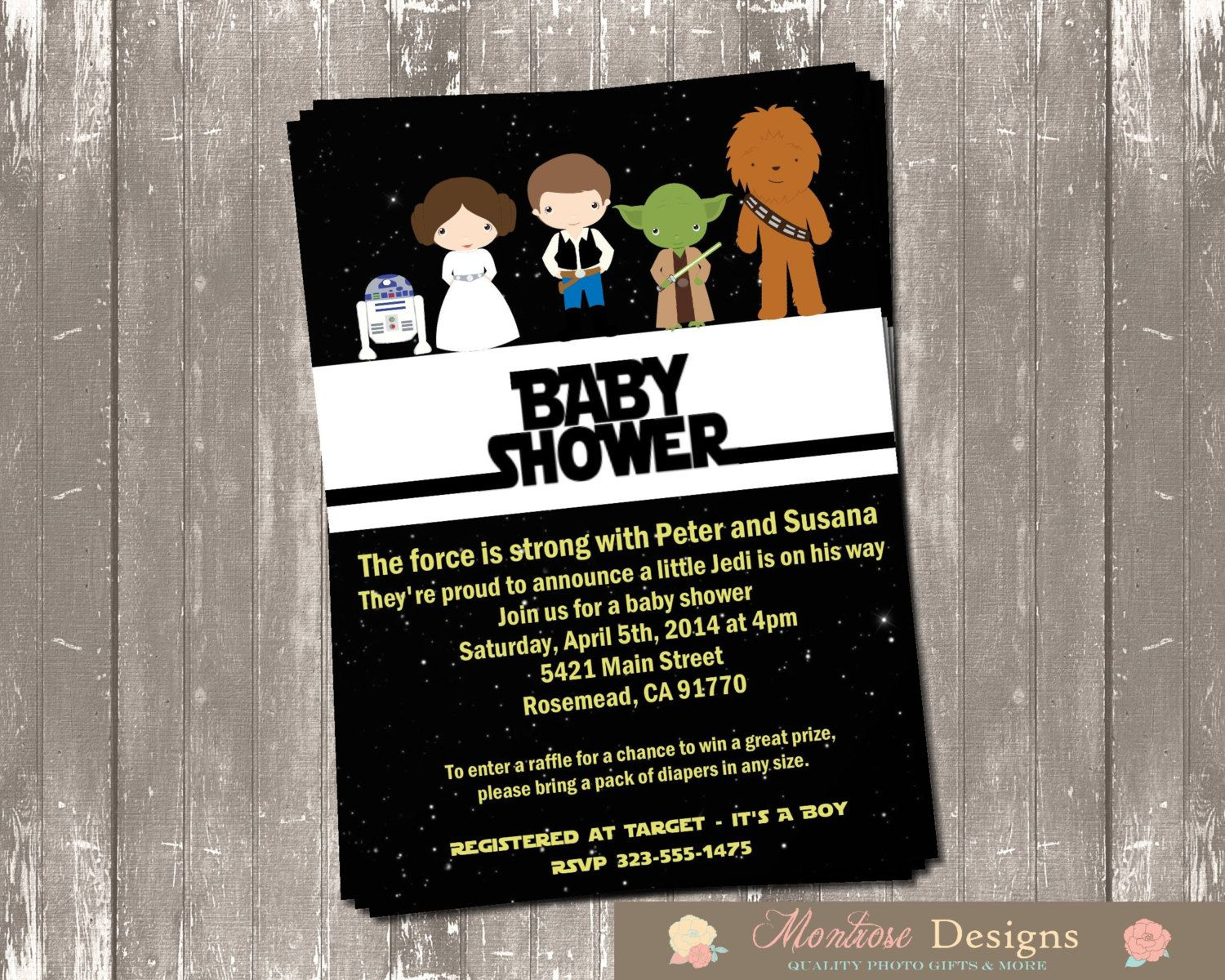 Tips Easy To Create Star Wars Ba Shower Invites Free Templates within proportions 1500 X 1200