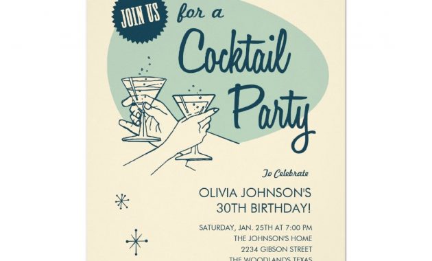 Tips For Choosing Cocktail Party Invitations Templates Invitations intended for proportions 1104 X 1104