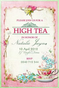 Tips For Choosing Tea Party Birthday Invitations Modern Templates for proportions 736 X 1104