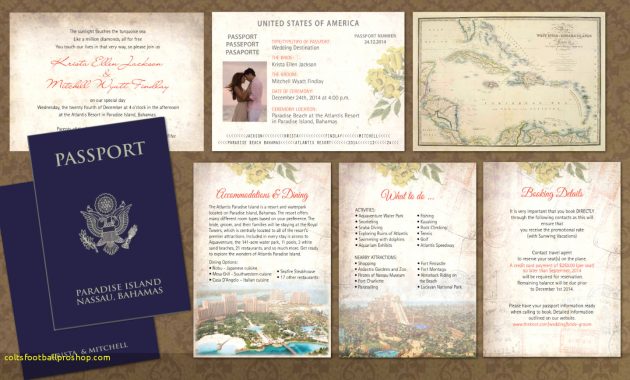 Top Result Passport Wedding Program Template Beautiful Diy Passport regarding proportions 1500 X 868