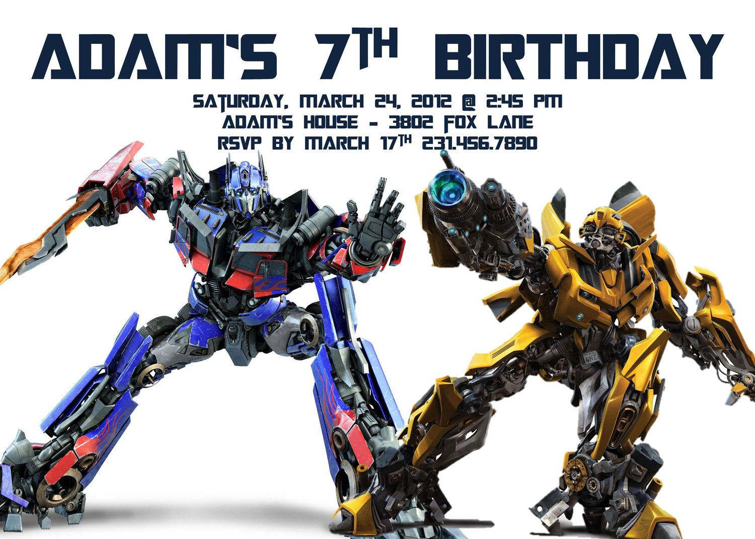 Transformers Birthday Invitation Template Party Alistairs 5th intended for dimensions 1500 X 1071