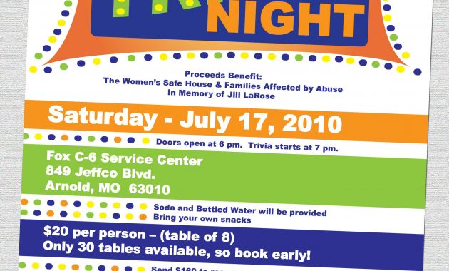 Trivia Night Flyers Designs And Photography Kristin Hudson pertaining to size 2407 X 3611