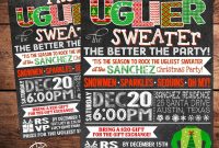 Ugly Sweater Party Invitation Template Free Google Search Ugly with measurements 1500 X 1364