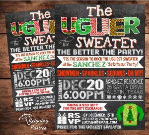 Ugly Sweater Party Invitation Template Free Google Search Ugly with measurements 1500 X 1364