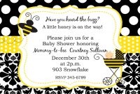 Unique Ideas For Bumble Bee Ba Shower Invitations Designs Ideas with measurements 1500 X 1071